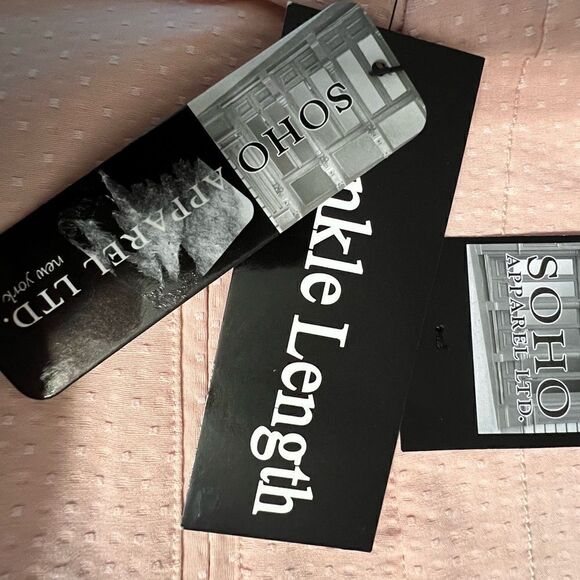 SOHO Apparel Ltd Pink l/Blush Pull On Pants Size L NWT - Picture 11 of 12